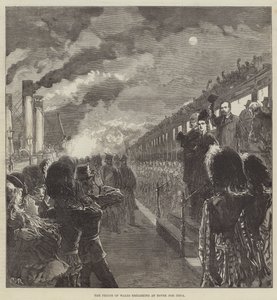 The Prince of Wales embarking at Dover for India